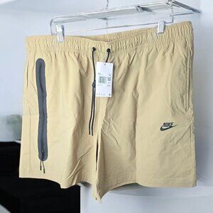 Nike Tech Woven Shorts Casual Lounge Athletic HQ0470-297 Khaki Tan $95 Men's 2XL